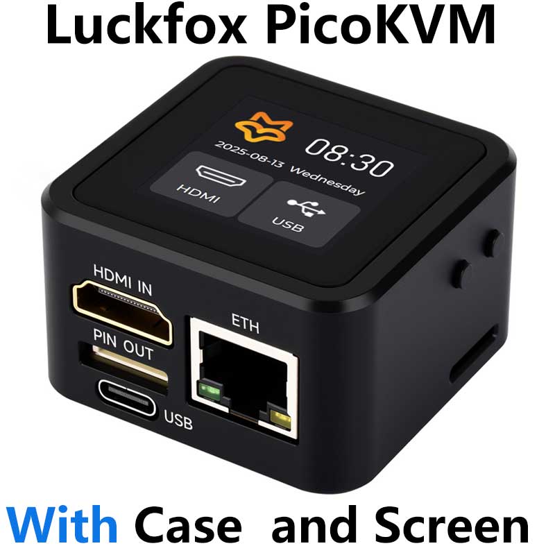 Luckfox PicoKVM KVM NanoKVM RV1106 Pico Remote Control /Power /Desktop Maintenance Server HDMI USB For PiKVM Raspberry Pi