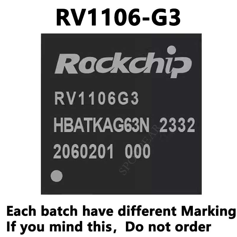 Rockchip MCU Chip RV1106G2/RV1106G3 128MB/256MB CortexA7