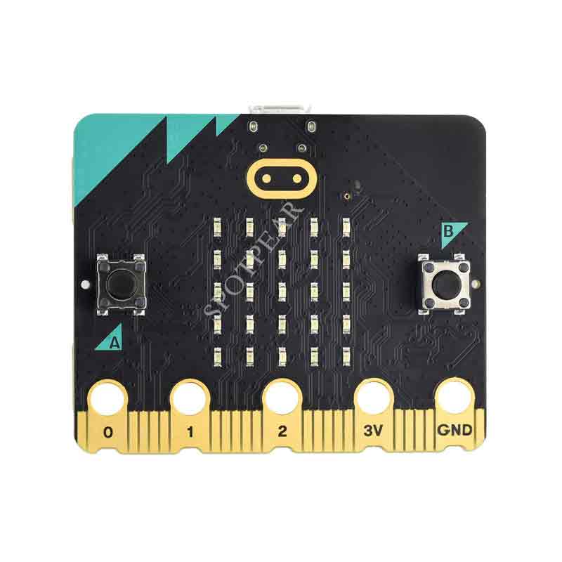 BBC Micro:bit V2, Upgraded Processor, Built In Speaker And Microphone, Touch Sensitive Logo