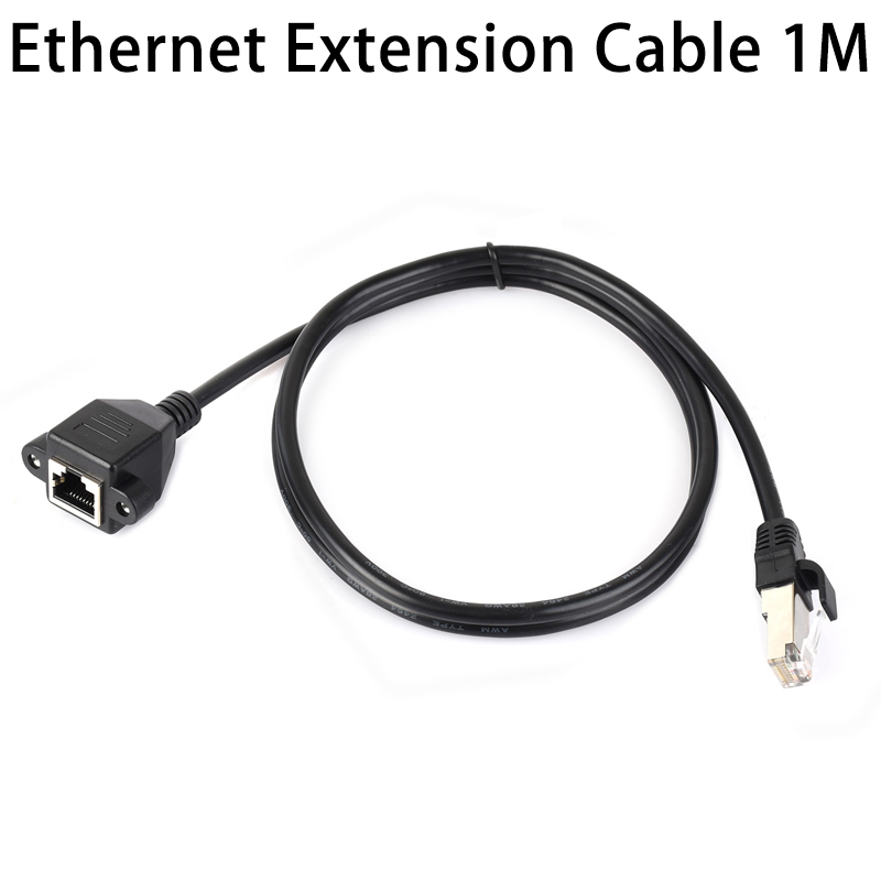 RJ45 Ethernet Extension Cable, Nickel-plated Iron Shell Protection, Providing Effective Interference Shielding, Flexible PVC Jacket