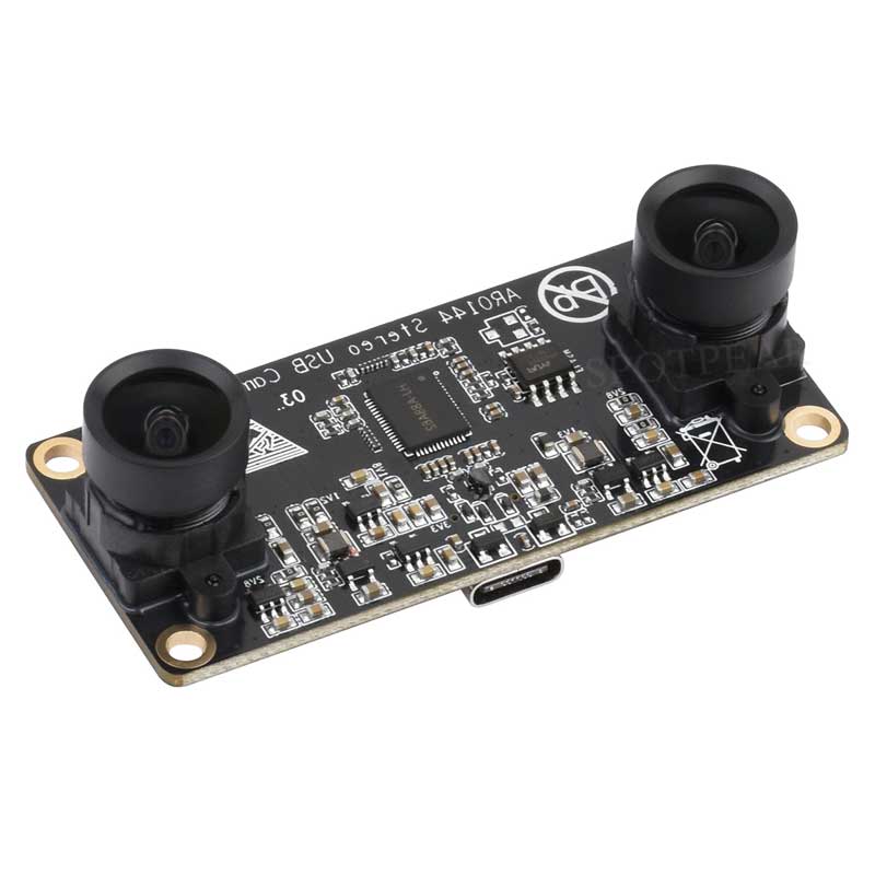 USB Binocular Camera 2MP AR0144 Distortion Free Binocular Synchronous Frame USB 2.0 Plug and Play