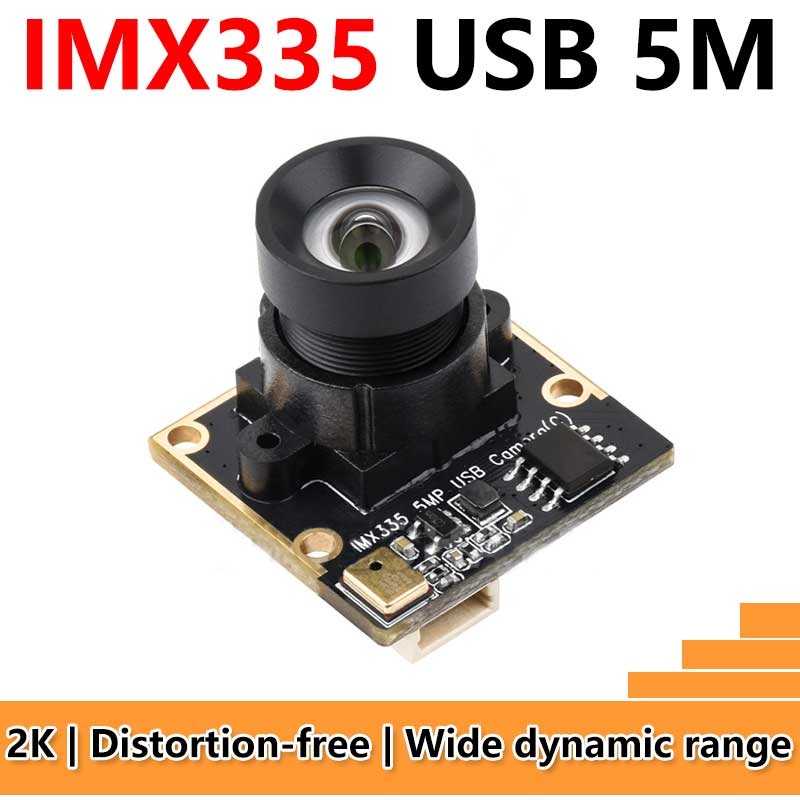 USB camera 5MP IMX335 No Distortion , Good low light performance,  wide dynamic range