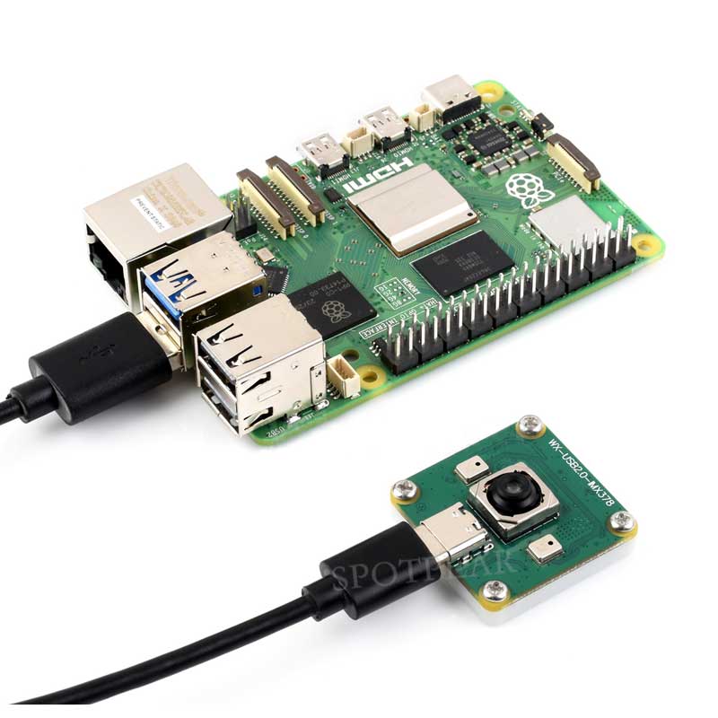 Raspberry Pi USB Camera 12MP IMX378 30fps onboard dual microphones Also For Jeston / RDK