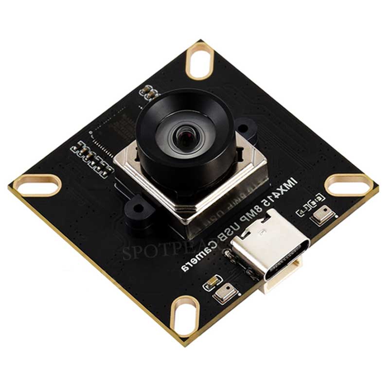 Raspberry Pi USB Camera 8MP IMX415 Distortion-Free Dual Microphones USB 2.0 For Jeston RDK