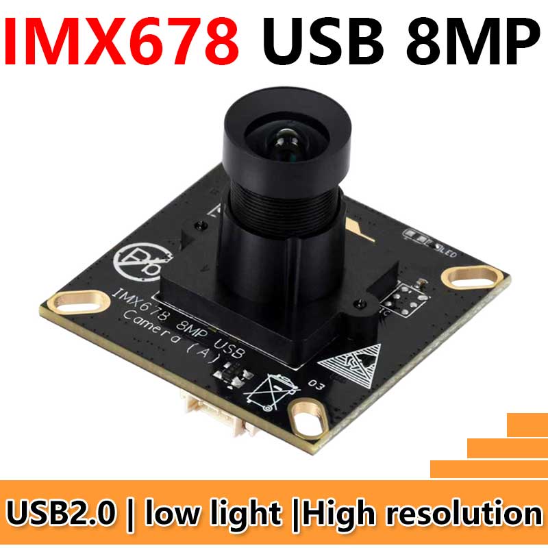 USB camera 8MP IM678 Excellent low light performance USB 2.0 plug and play