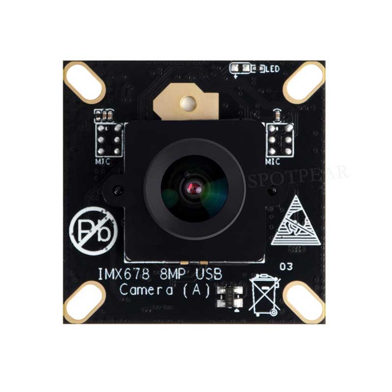 USB camera 8MP IM678 Excellent low light performance USB 2.0 plug and play