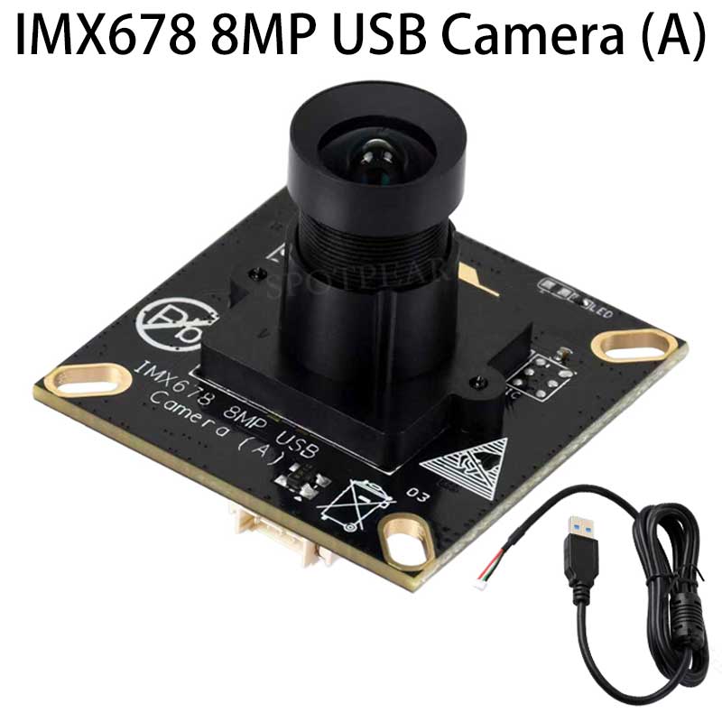 USB camera 8MP IM678 Excellent low light performance USB 2.0 plug and play