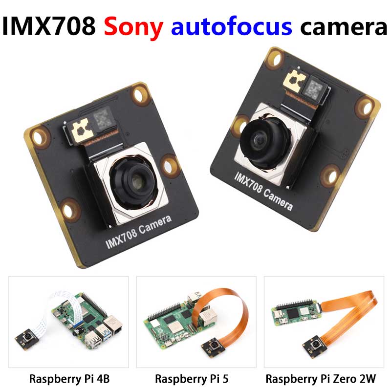 Raspberry Pi Camera 12MP Sony IMX708 autofocus HDR Module 3 Sensor Assembly