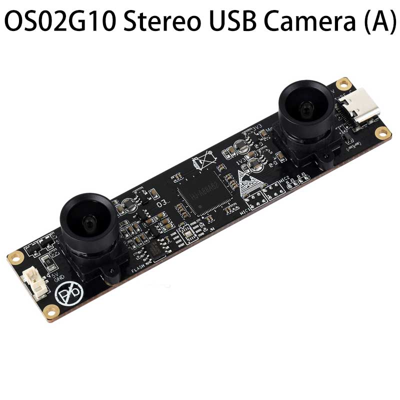 USB Binocular Camera 2MP OS02G10 Distortion Free Binocular Synchronous Frame USB 2.0 Plug and Play