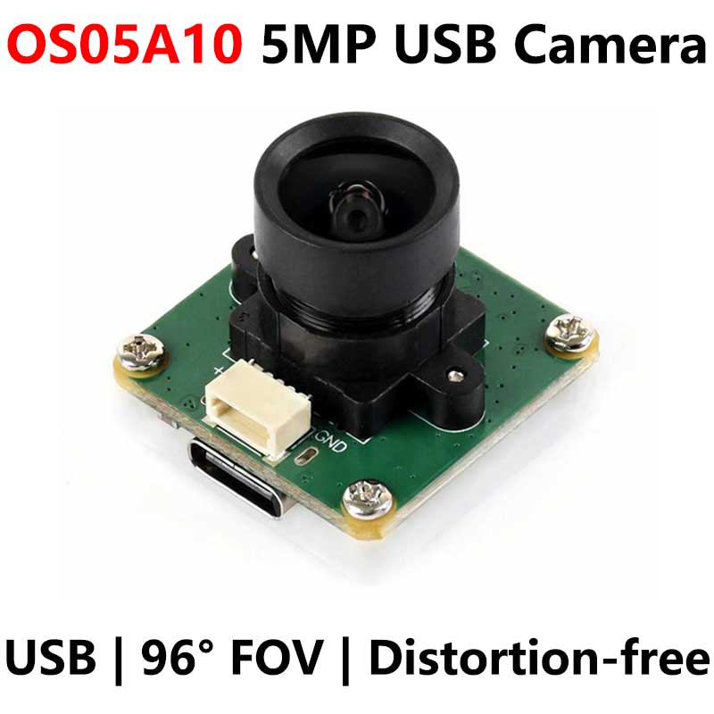 Raspberry Pi USB Camera 5MP OS05A10 Distortion-Free USB 2.0 For Jeston RDK
