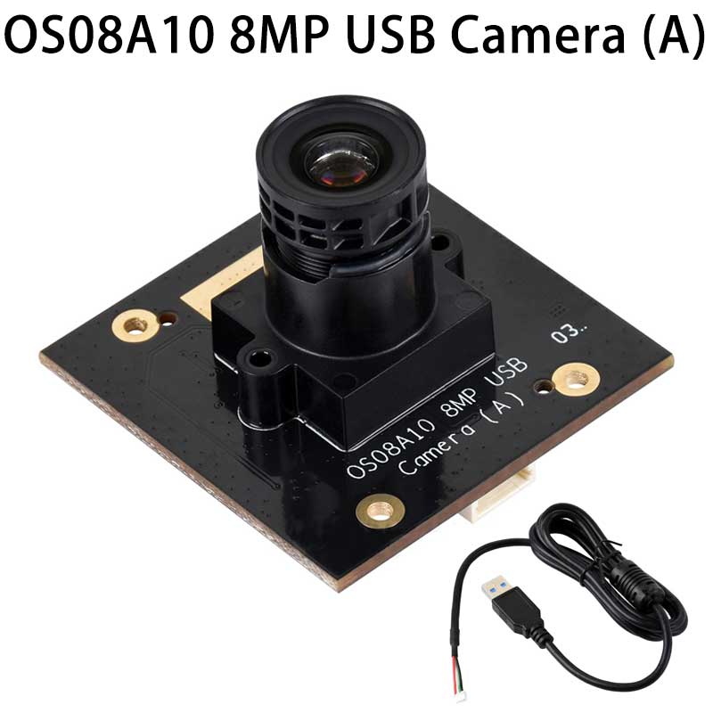 USB camera 8MP OS08A10 Excellent low light performance USB 2.0 plug and play