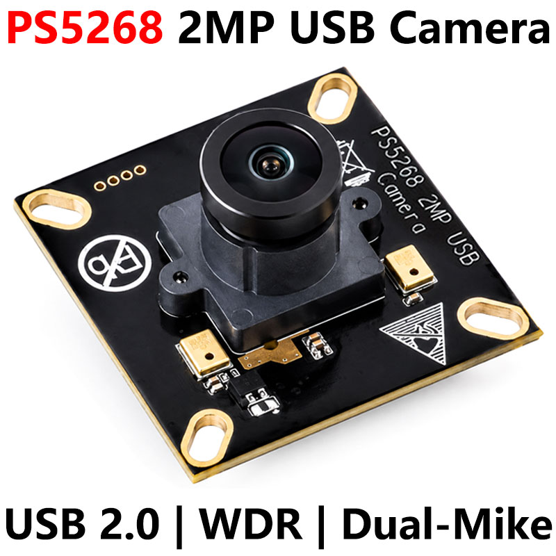 USB Camera 2MP PS5268 USB 2.0 Dual-Mike Wide Dynamic range