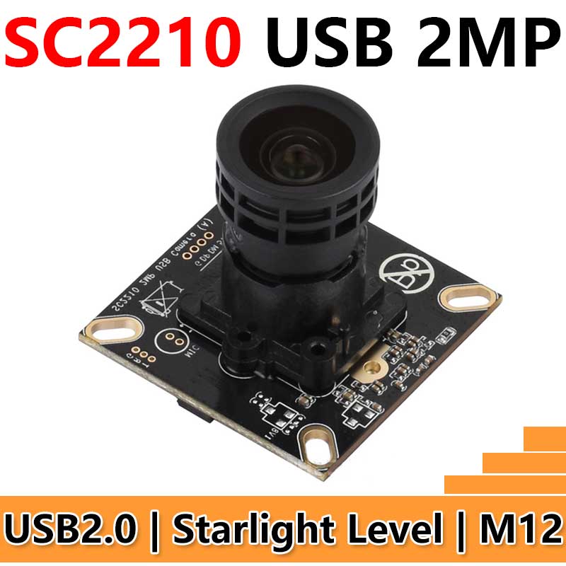 USB camera 2MP SC2210 Starlight Level Camera USB 2.0 plug and play