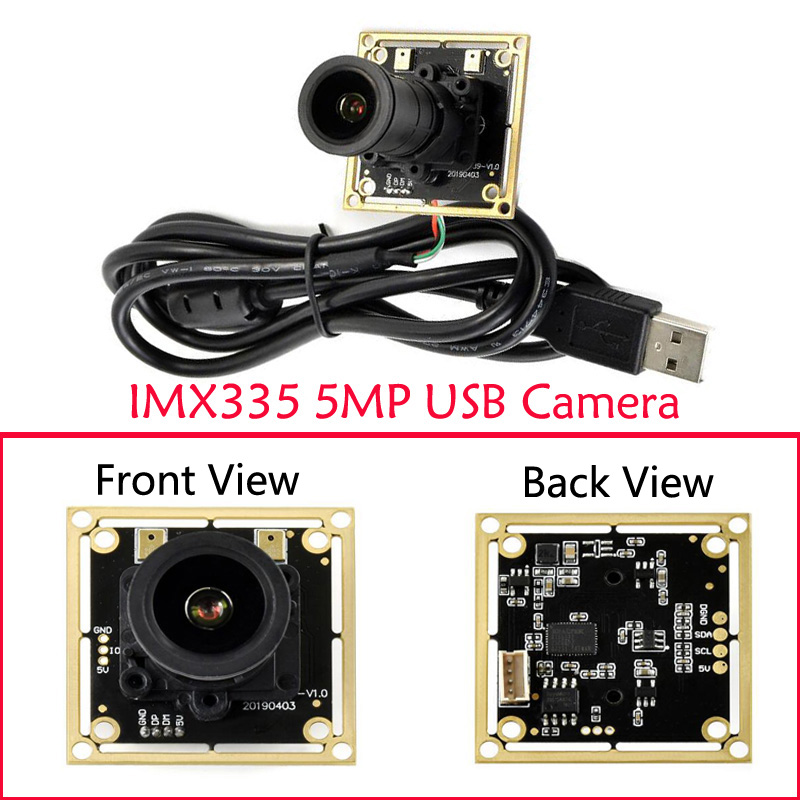 IMX335 5MP USB Camera (A) , Large Aperture, 2K Video Recording, Plug and Play, Driver Free