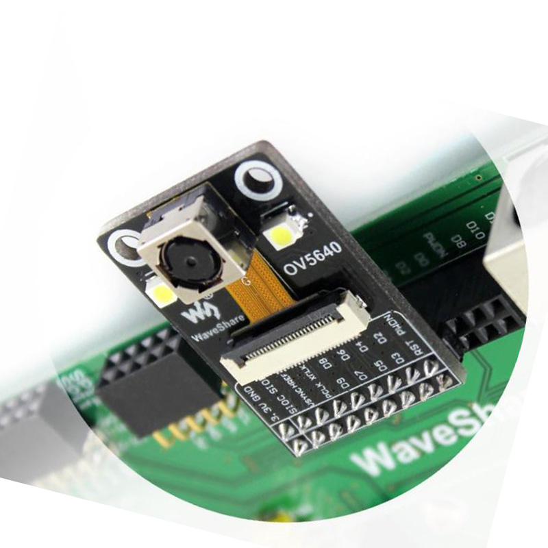 Module Caméra OV5640 5MP (2592x1944) - Auto-focus, Flash LED - Compatible Raspberry Pi, Arduino