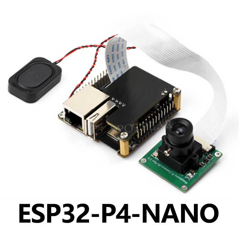 ESP32-P4-NANO Development Board RISC-V WiFi6 MIPI CSI Camera / 10.1 inch DSI Display / USB / RJ45 Ethernet / POE / Audio Buzzer