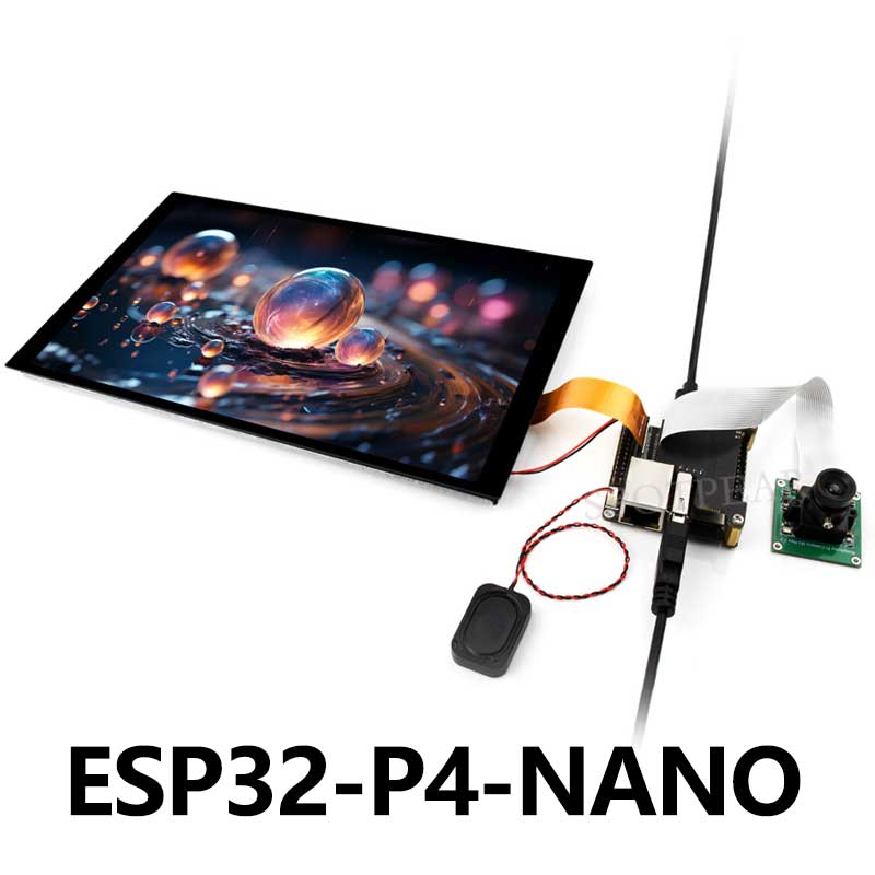 ESP32-P4-NANO Development Board RISC-V WiFi6 MIPI CSI Camera / 10.1 inch DSI Display / USB / RJ45 Ethernet / POE / Audio Buzzer