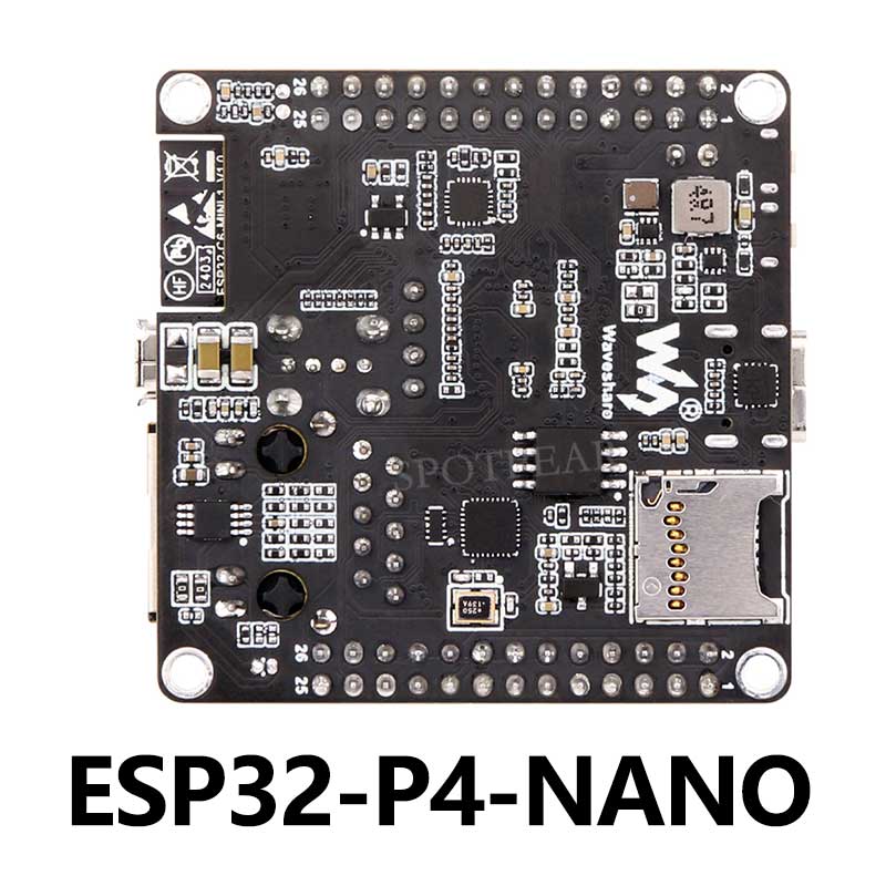 ESP32-P4-NANO Development Board RISC-V WiFi6 MIPI CSI Camera / 10.1 inch DSI Display / USB / RJ45 Ethernet / POE / Audio Buzzer