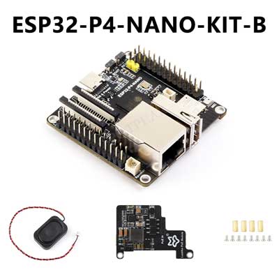 ESP32-P4-NANO Development Board RISC-V WiFi6 MIPI CSI Camera / 10.1 inch DSI Display / USB / RJ45 Ethernet / POE / Audio Buzzer