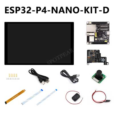 ESP32-P4-NANO Development Board RISC-V WiFi6 MIPI CSI Camera / 10.1 inch DSI Display / USB / RJ45 Ethernet / POE / Audio Buzzer