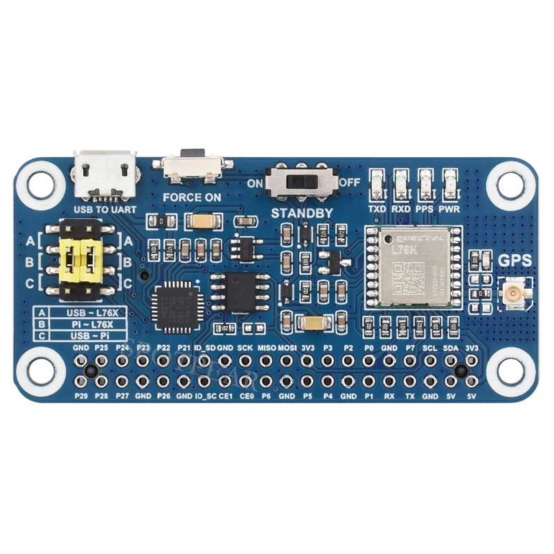 Raspberry Pi GPS GNSS Expansion Board L76K Beidou (BDS)  GLONASS QZSS A-GNSS Also For Jeston