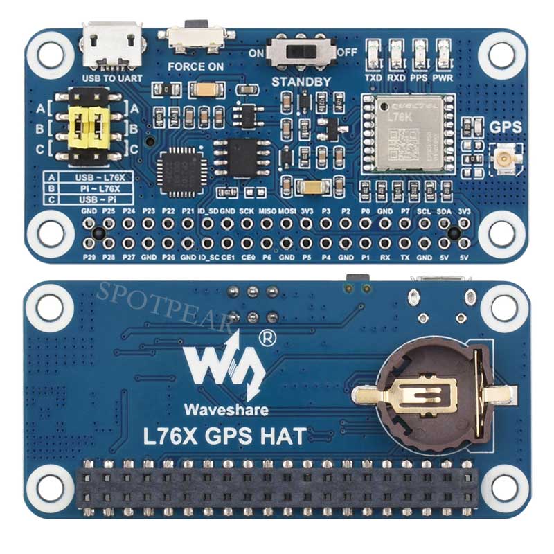 Raspberry Pi GPS GNSS Expansion Board L76K Beidou (BDS)  GLONASS QZSS A-GNSS Also For Jeston