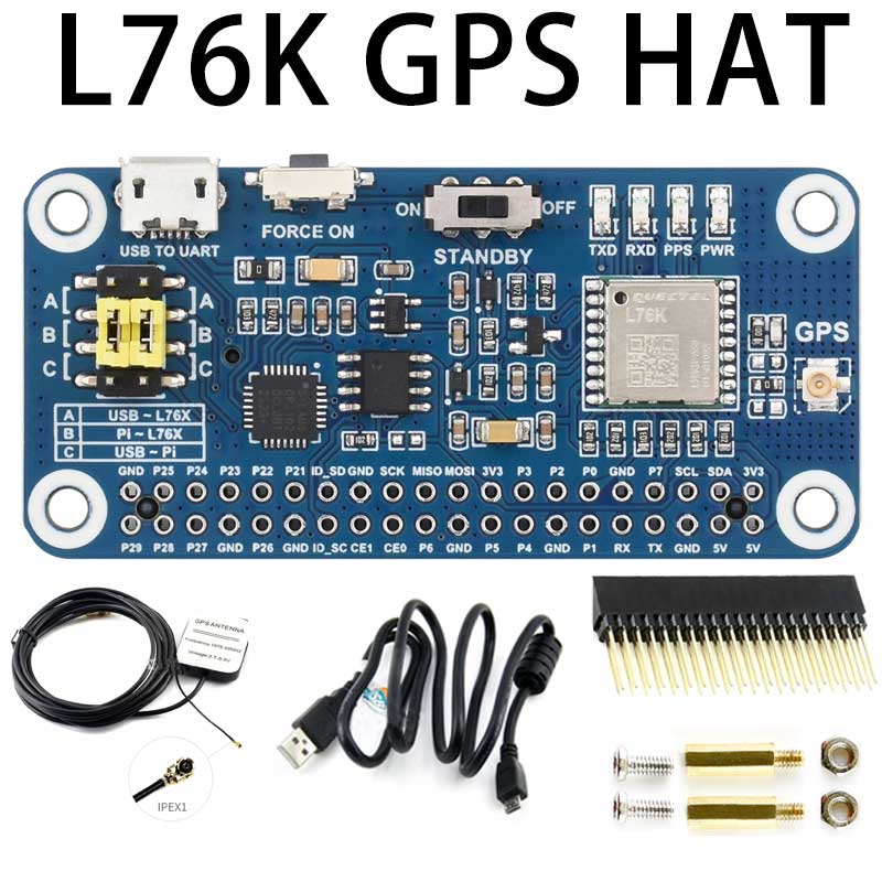 Raspberry Pi GPS GNSS Expansion Board L76K Beidou (BDS)  GLONASS QZSS A-GNSS Also For Jeston