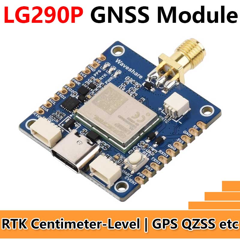 Raspberry Pi GNSS Expansion Board LG290P RTK Centimeter-Level Positioning GPS GLONASS Galileo BDS QZSS NavIC For Jetson ESP32 Arduino