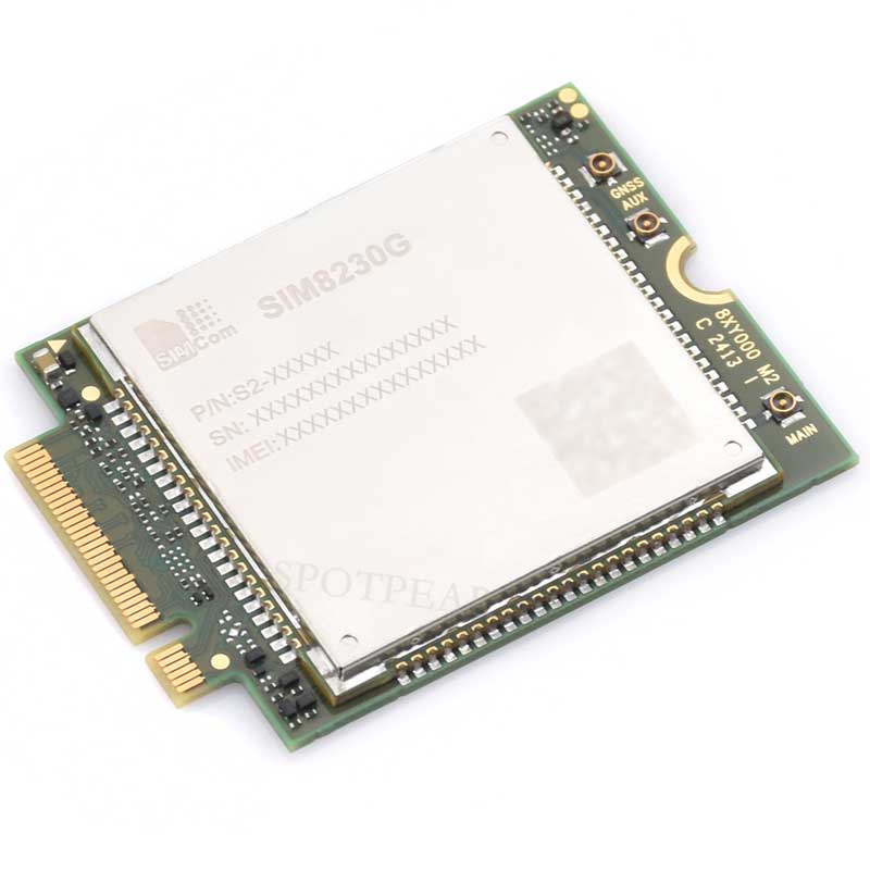 SIM8230G M2 3G/4G/5G/GNSS/GPS Sub-6G PCIe M.2 Moudle For LTE-A/NSA/SA For DFOTA /VoLTE For SIMCOM