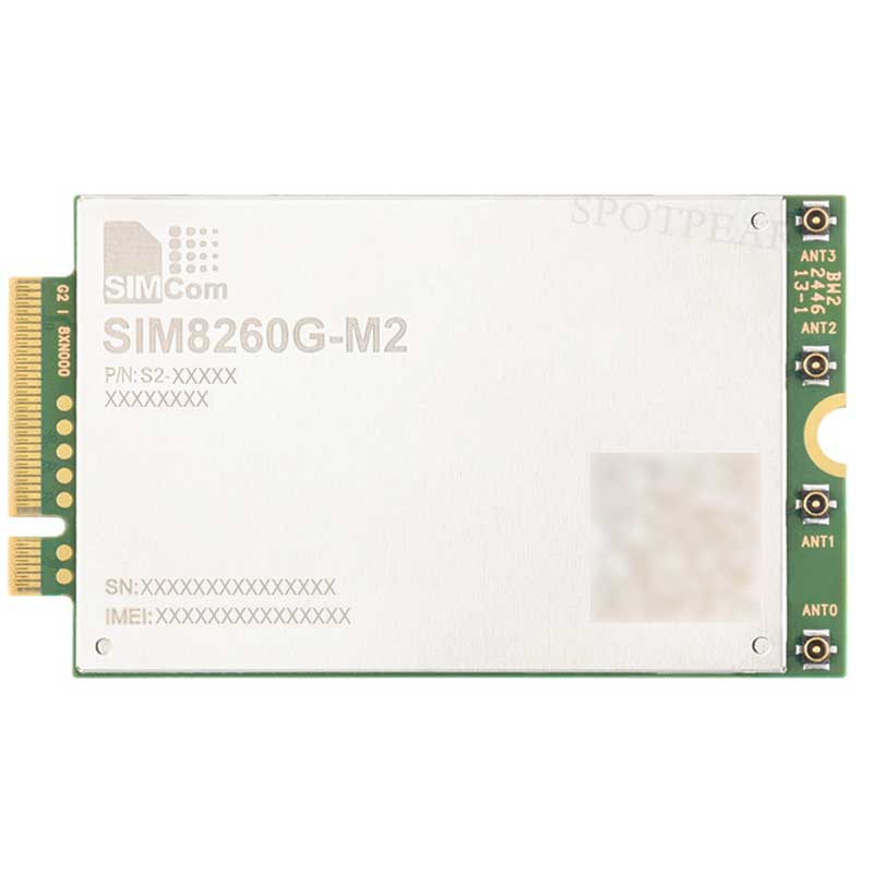 SIM8260G M2 3G/4G/5G/GNSS/GPS Sub-6G PCIe M.2 Moudle For LTE-A/NSA/SA For DFOTA /VoLTE For SIMCOM
