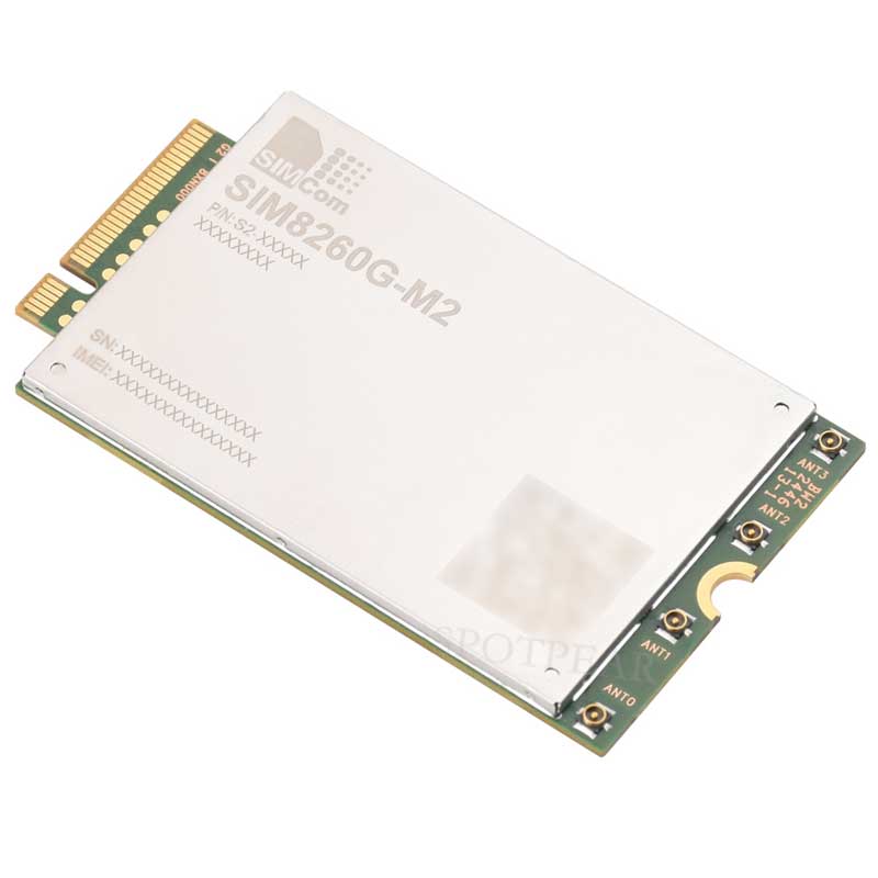 SIM8260G M2 3G/4G/5G/GNSS/GPS Sub-6G PCIe M.2 Moudle For LTE-A/NSA/SA For DFOTA /VoLTE For SIMCOM