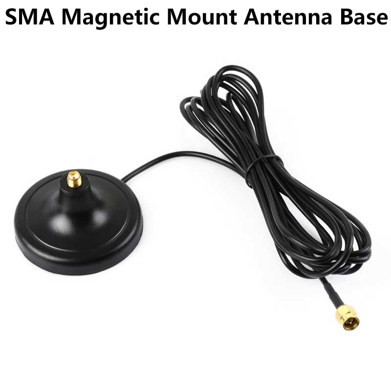 SMA Magnetic Mount Antenna Base SMA Connector 3m Coaxial Cable Compatible With Multiple GNSS Positioning Modules
