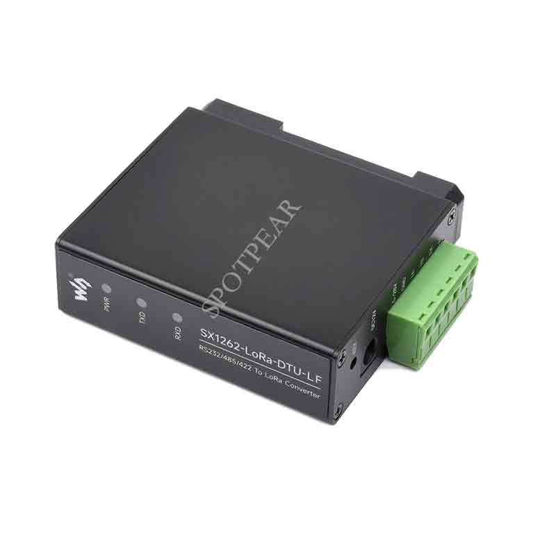 RS232/RS485/RS422 to LoRa SX1262 Rail type data transmission terminal DTU for Sub GHz LF/HF