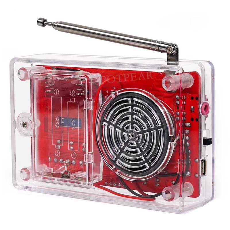 FM Radio assembly DIY kit STEM Educational soldering Project for Beginners & Adult