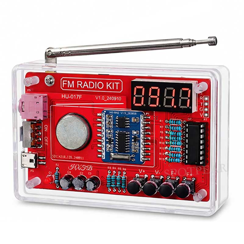 FM Radio assembly DIY kit STEM Educational soldering Project for Beginners & Adult