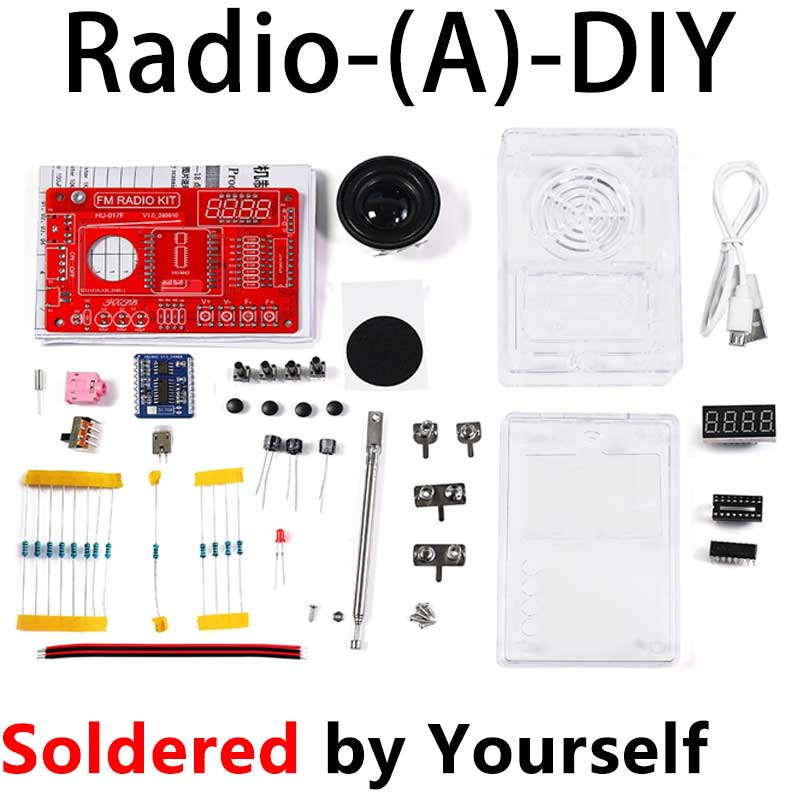 FM Radio assembly DIY kit STEM Educational soldering Project for Beginners & Adult