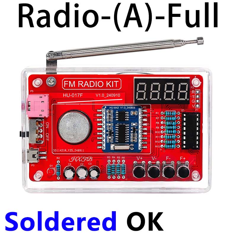 FM Radio assembly DIY kit STEM Educational soldering Project for Beginners & Adult