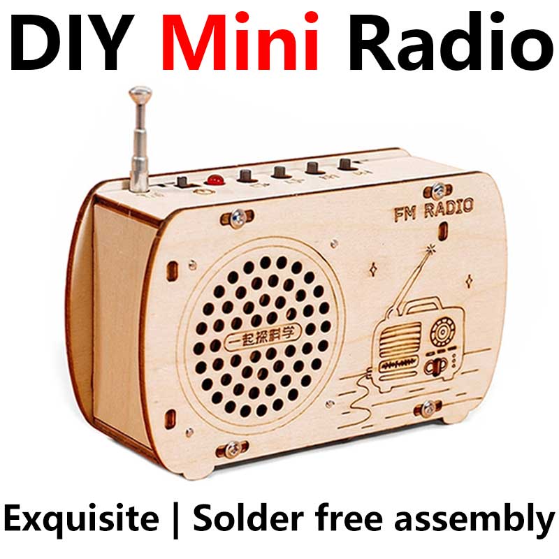 Radio Assembly DIY kit (B) STEM Educational Project for Beginners & Adult