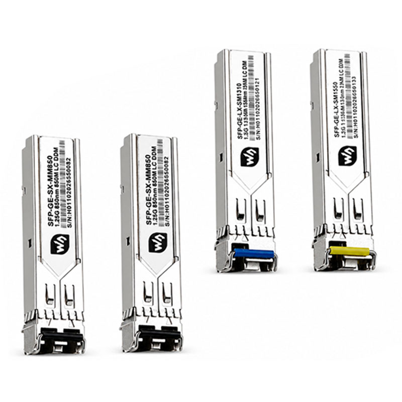 Gigabit SFP optical modules use LC interfaces support hot-swapping and are plug-and-play