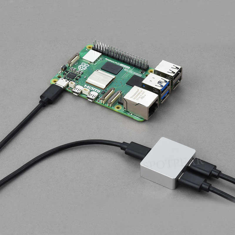 Raspberry Pi PiKVM Type-C Power Signal Splitter With reverse power supply protection