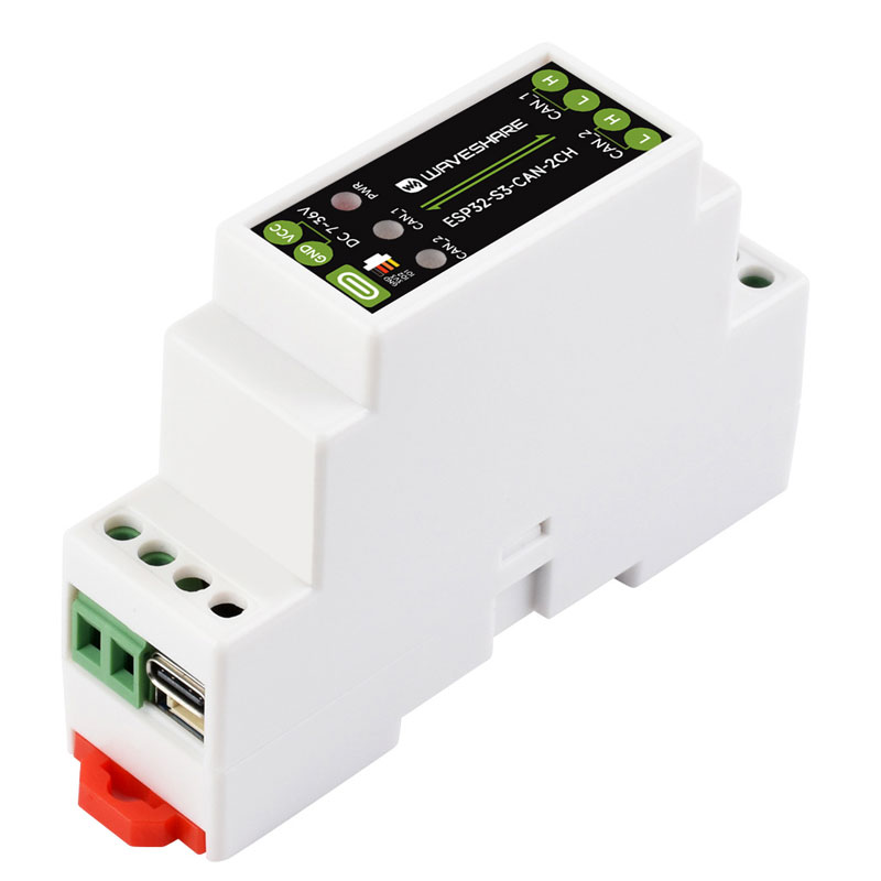 ESP32-S3 Industrial Grade Dual Channel CAN Relay IoT Device