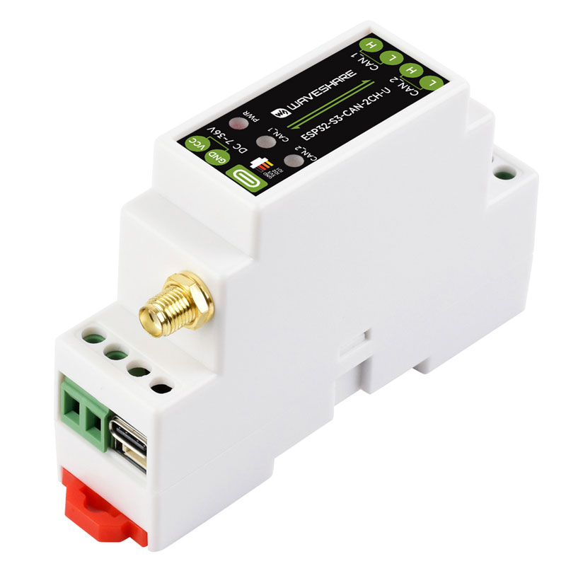 ESP32-S3 Industrial Grade Dual Channel CAN Relay IoT Device