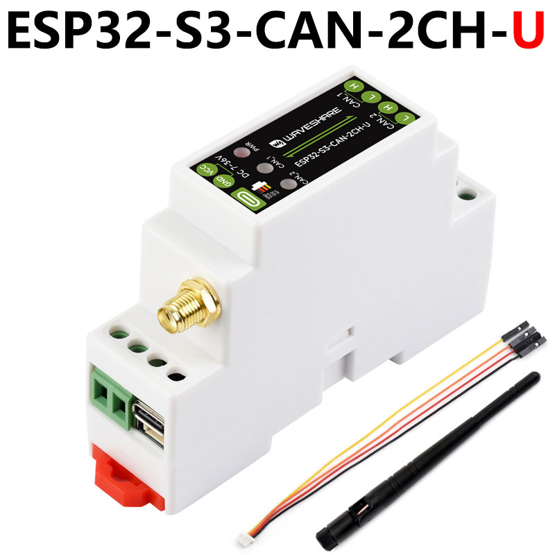 ESP32-S3 Industrial Grade Dual Channel CAN Relay IoT Device