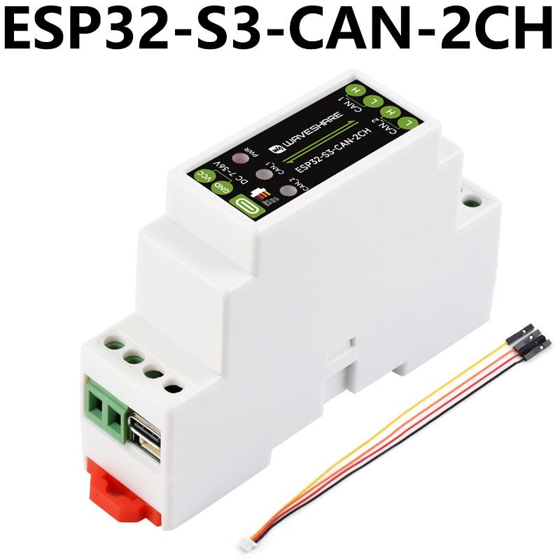 ESP32-S3 Industrial Grade Dual Channel CAN Relay IoT Device