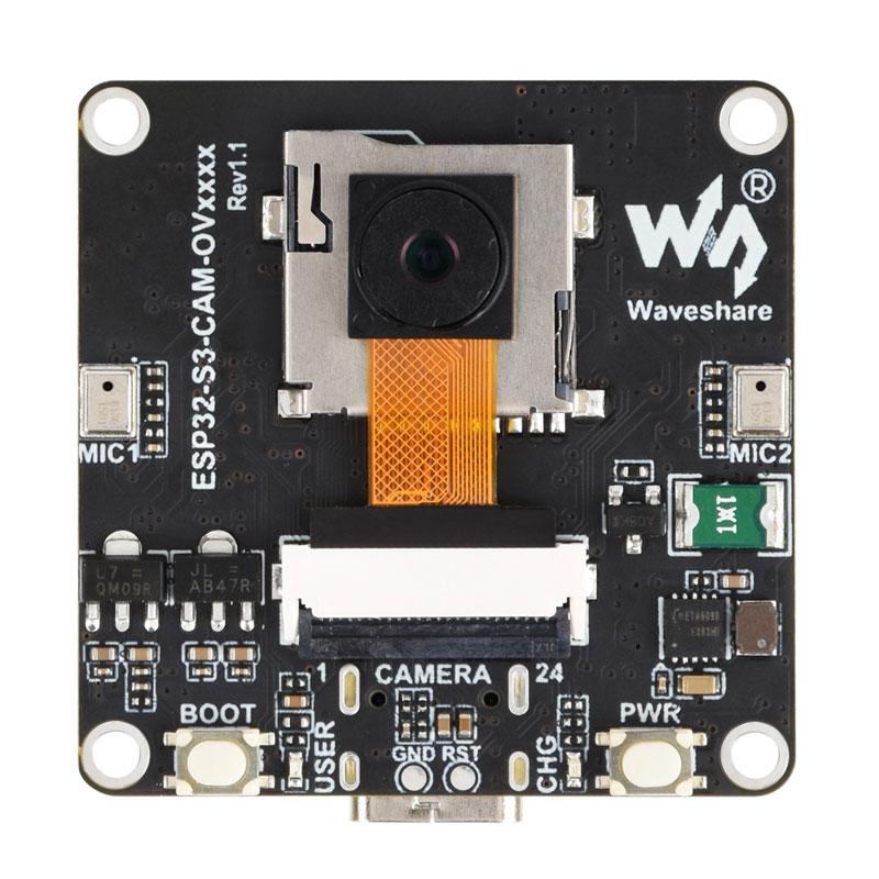 ESP32-S3 AI Camera Development Board Dual Microphone with Display Port