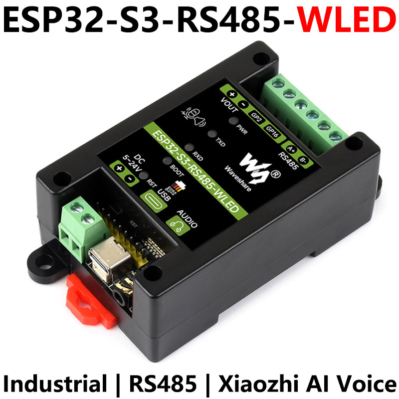 ESP32-S3 Industrial RS485 Development Board with WLED Strip Driver and for XiaoZhi AI Voice Interaction