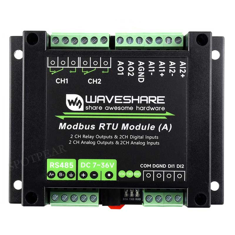 Industrial Hybrid relay module RS485 Modbus RTU rail with isolation protection