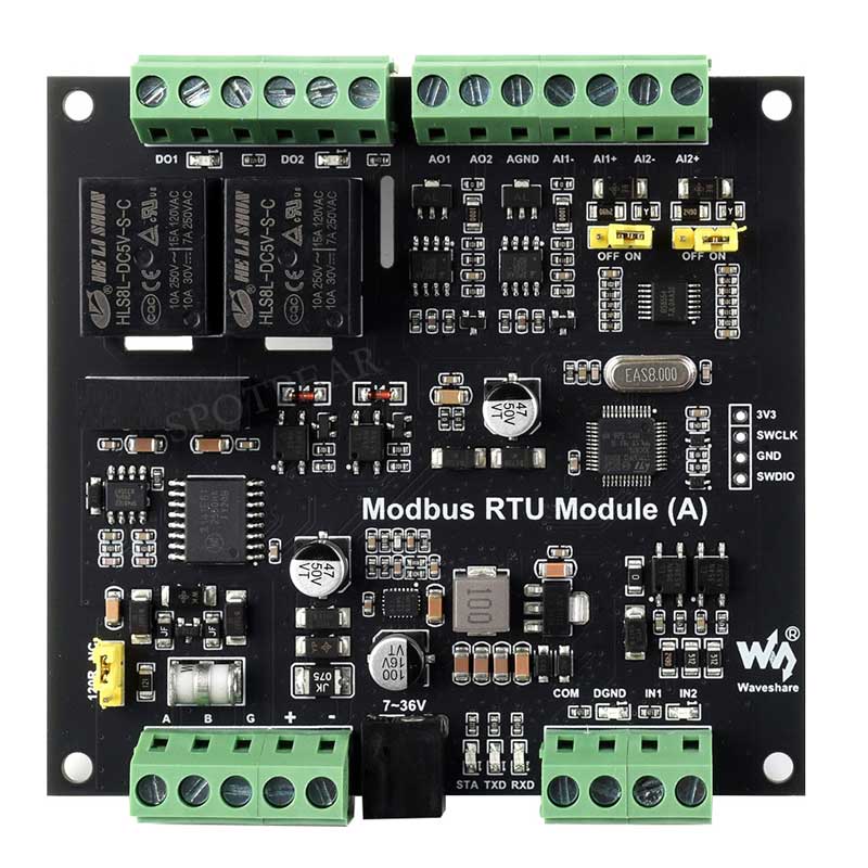 Industrial Hybrid relay module RS485 Modbus RTU rail with isolation protection