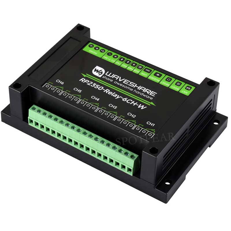 Raspberry Pi Pico 2 RP2350 industrial 6-ch Relay RS485 isolation protection WIFI