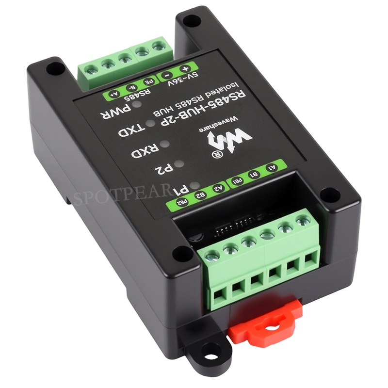 Industrial-grade isolated 2-way RS485 hub repeater One RS485 TO Two RS485